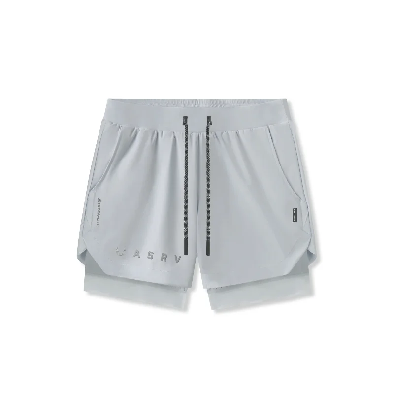 0865. Tetra-Lite™ 5"" Liner Short - Slate Grey ""Reflective Classic""