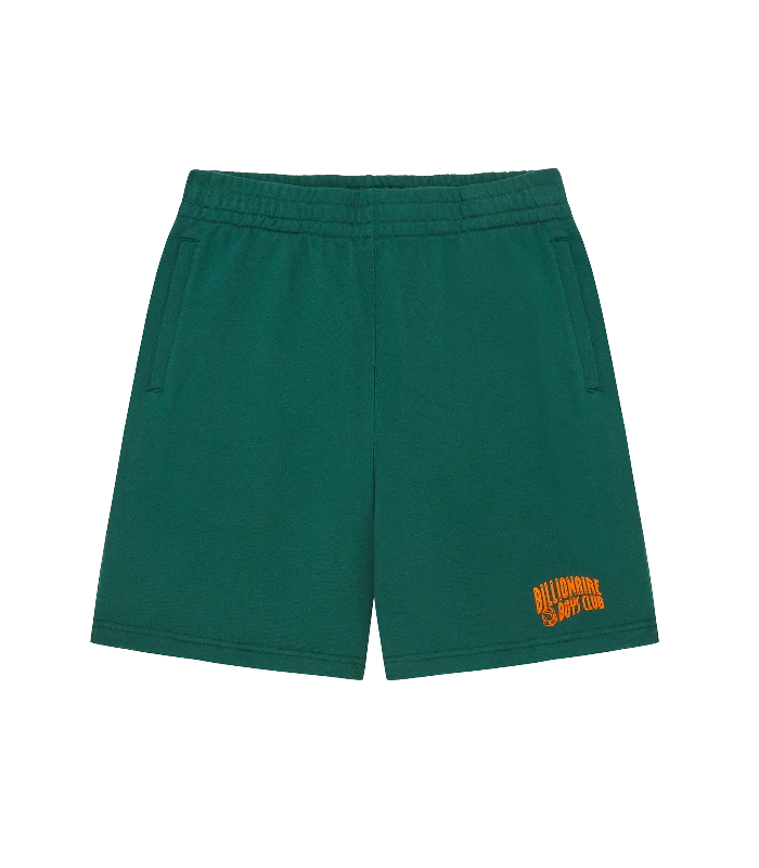 SMALL ARCH LOGO SHORTS - FOREST GREEN