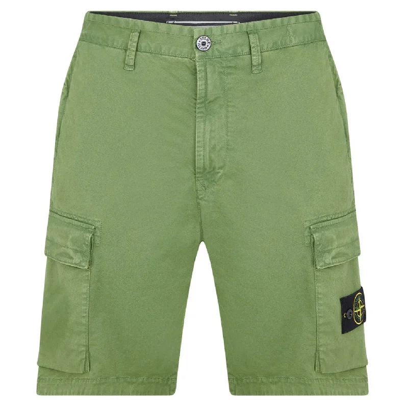 Stone Island Khaki Bermuda Cargo Shorts