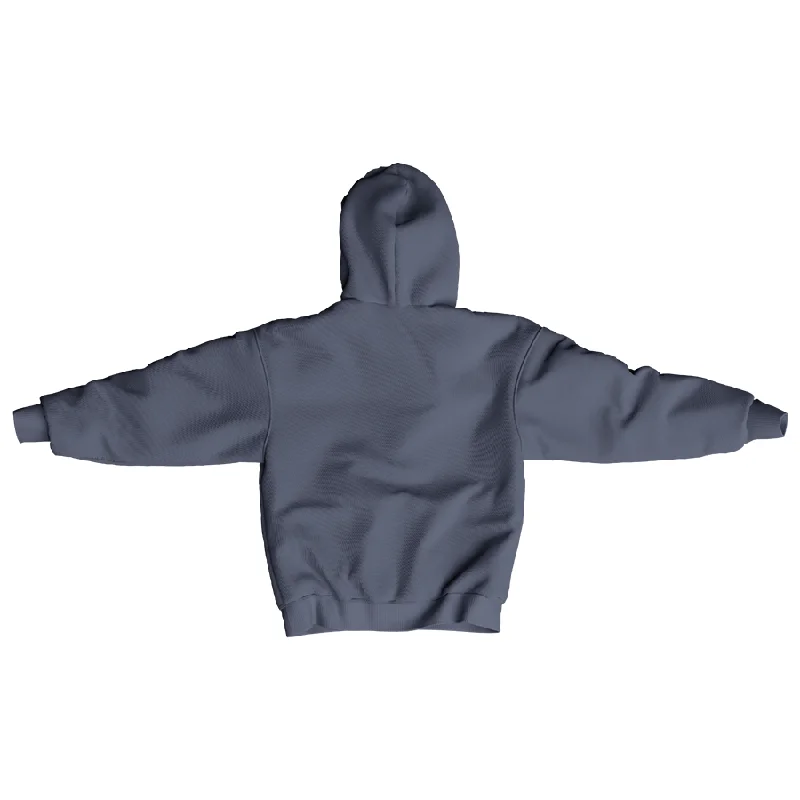 CHARCOAL FLEECE HOODIE