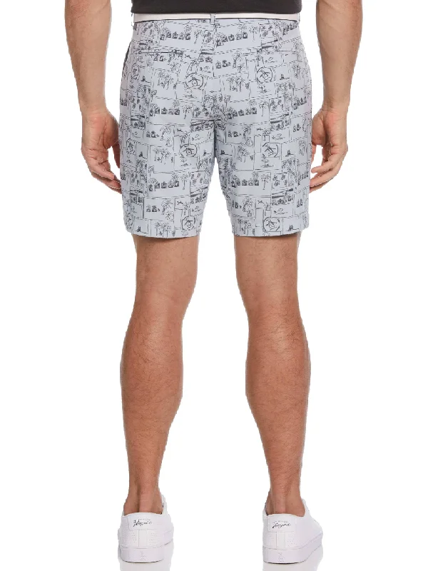 Men's Heritage Beach Club Print 8"" Golf Shorts