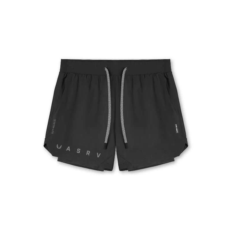 0622. TETRA-LITE™ 5"" Liner Short - Black Reflective