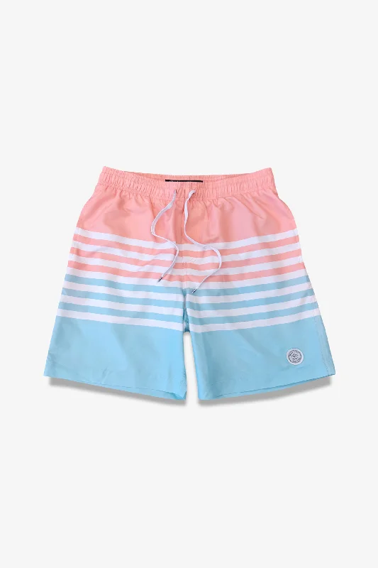 7""  Multi Stripe Swim Short