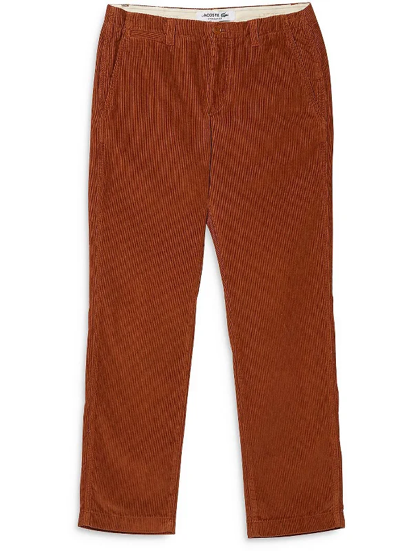 Mens Corduroy Straight Fit Chino Pants