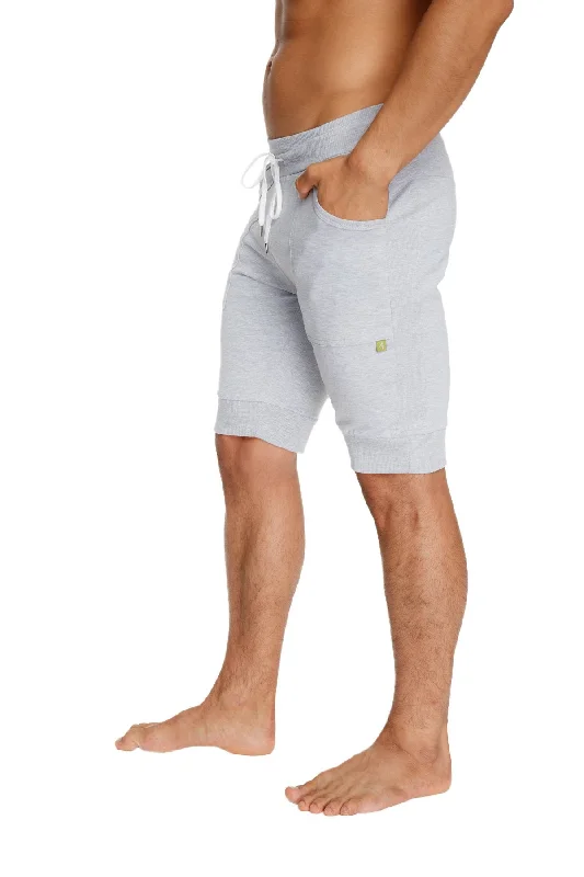 Cuffed Yoga Short (Heather Grey)