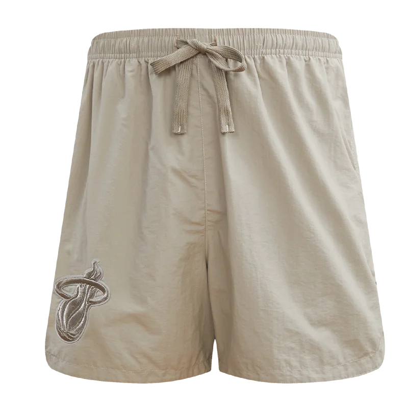 Pro Standard Miami HEAT Taupe Woven Shorts