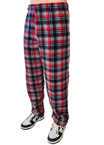 Men's Cozy Plaid Polar Fleece Lounge Pant