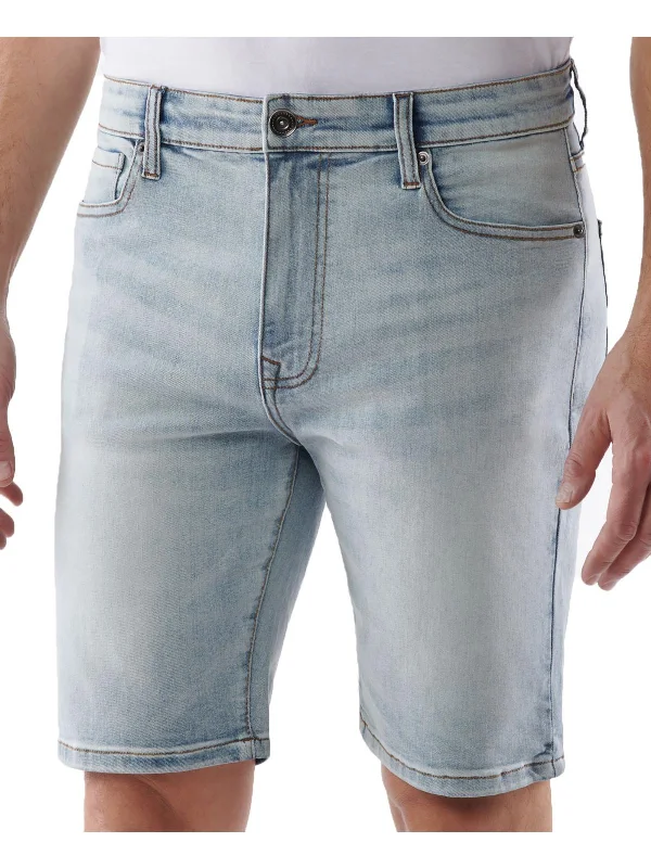 Mens Slim Fit Jean Denim Shorts