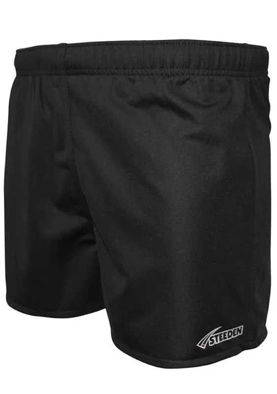 Steeden Mens Rugby League Shorts Black <br> 228800