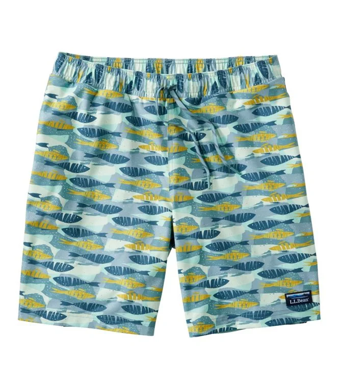 Vacationland Stretch Swim Trunk 8"" Printed Men's Regular