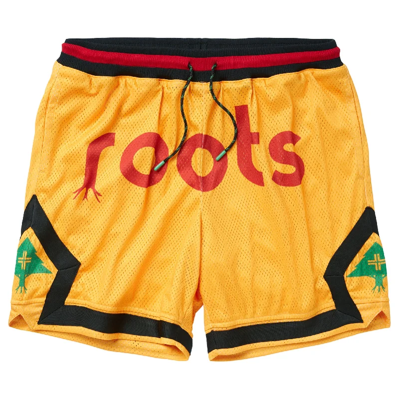 ORIGINAL ROOTS MESH SHORTS - YELLOW